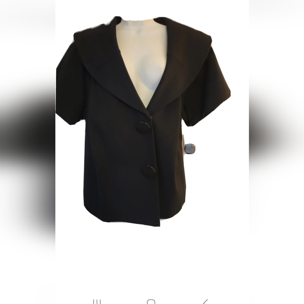 NWT-INC International Concepts Women's Black Short Slv Size (3X) MSRP $109.00.